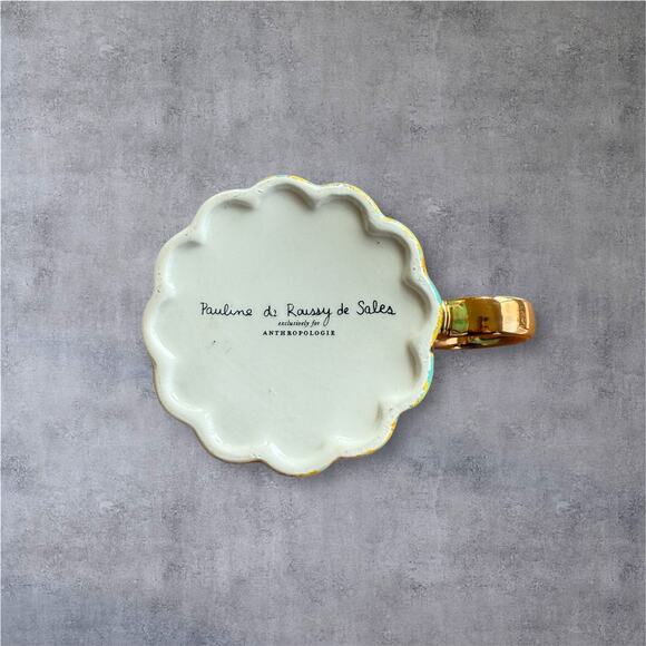 Anthropologie Pauline de Roussy de Sales Nutcracker Dancers Mug Xmas Turquoise - Picture 6 of 6